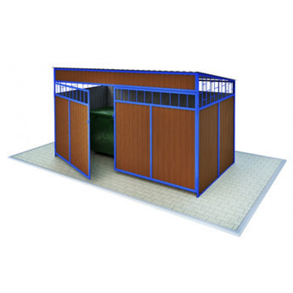 Навес для мусорных баков (на 2 контейнера)