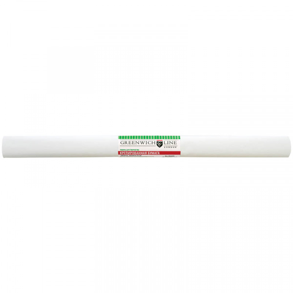 Бумага крепированная Greenwich Line, 50*250см, 32г/м2, белая, в рулоне, 214440 р