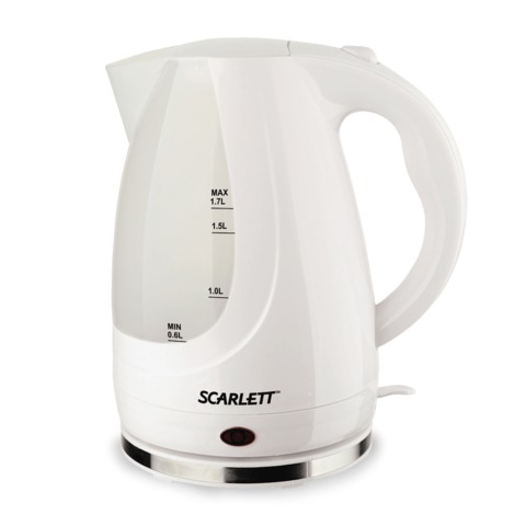 Чайник SCARLETT SC-EK18P31, закрытый нагревательный элемент, объем 1,7 л, мощность 2200 Вт, пластик,