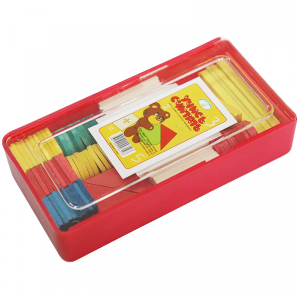 Касса цифр и счетных материалов Можга "Учись считать", дерево С515