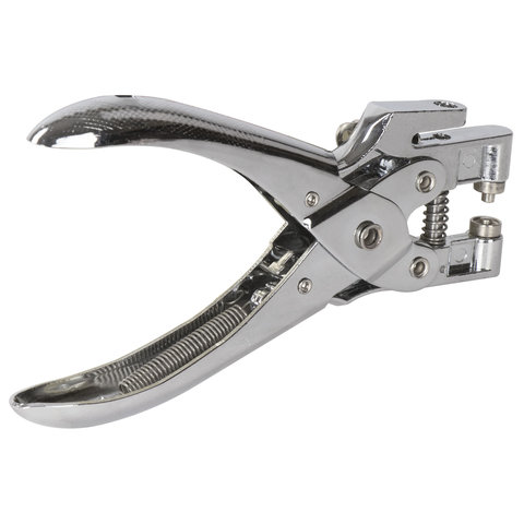 Дырокол металлический на 1 отверстие для люверса BRAUBERG "HL-1", до 30 листов, диаметр отв 5 мм