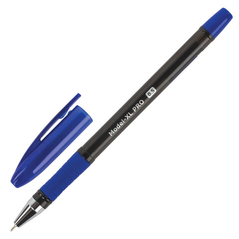 Ручка шариковая масляная с грипом BRAUBERG "Model-XL PRO", СИНЯЯ, узел 0,5 мм, линия письма 0,25 мм, Ручка шариковая масляная с грипом BRAUBERG "Model-XL PRO", СИНЯЯ, узел 0,5 мм, линия письма 0,25 мм,