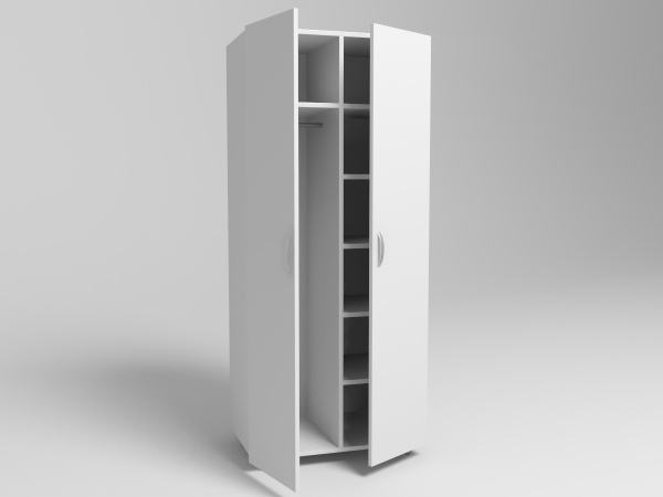 Шкаф для одежды МД-502 МСК, ширина: 860 мм. глубина: 560 мм. высота: 1800 мм