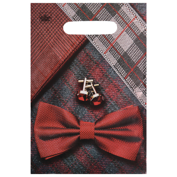 Пакет с вырубной ручкой ПВД, 30х20 см, "Твидовый микс", 30 мкм, н00117490 