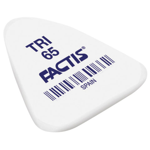 Резинка стирательная FACTIS (Испания) TRI 65, треугольная, 36х33х6мм, мягкая, синт. каучук, PNFTRI65