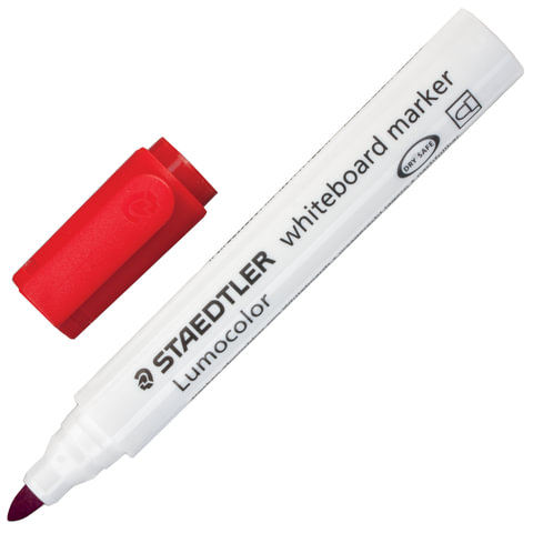 Маркер для доски STAEDTLER (Штедлер,Германия) "Lumocolor", круглый наконечник, 2мм, красный, 351-2 Маркер для доски STAEDTLER (Штедлер,Германия) "Lumocolor", круглый наконечник, 2мм, красный, 351-2