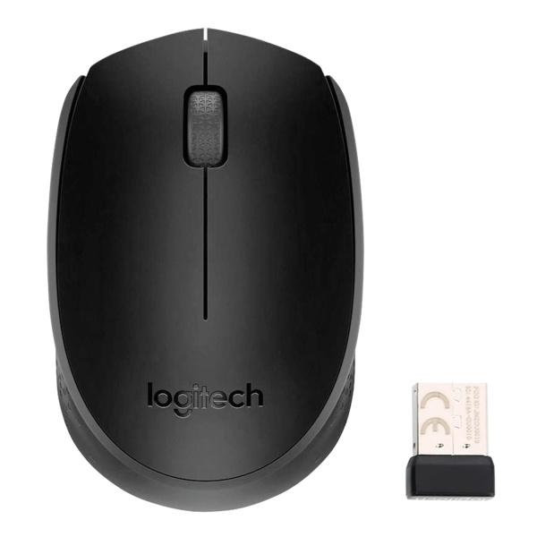 Мышь беспроводная LOGITECH B170, 2 кнопки + 1 колесо-кнопка, оптическая, черная, 910-004798 Мышь беспроводная LOGITECH B170, 2 кнопки + 1 колесо-кнопка, оптическая, черная, 910-004798