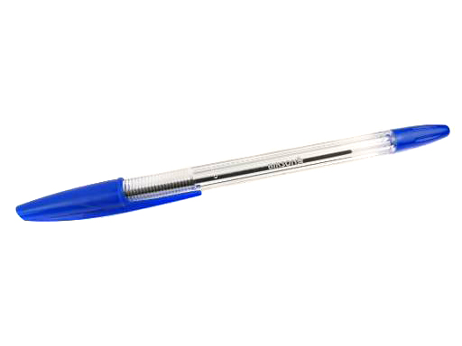 Ручка  ТМ "BIKSON" шариковая, 0,7мм, чернила синие, прозрачный корпус арт. BN0511