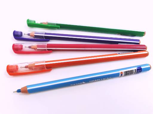 Ручка шариковая, индийская, ТМ "BIKSON" серия "JIMMY LIGHT", синие чернила арт. IND0009