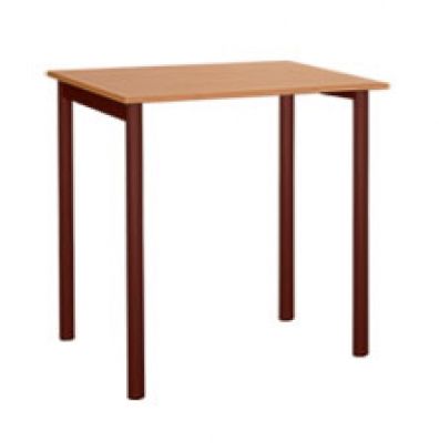 Стол 4-местный квадратный (пластик, кант ПВХ, кр. тр ). Размеры: 800*800*700мм