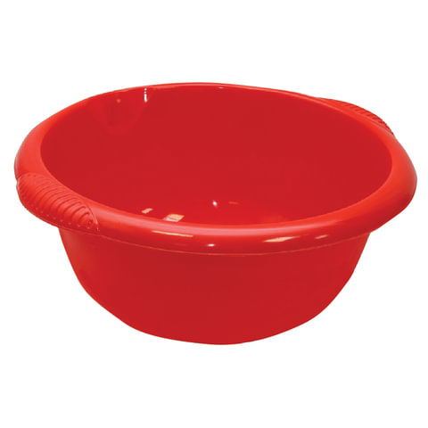 Таз 16л хозяйственный IDEA, круглый, с ручками, пластиковый, (в18*ш45*г49см), цвет ассорти, М 2507