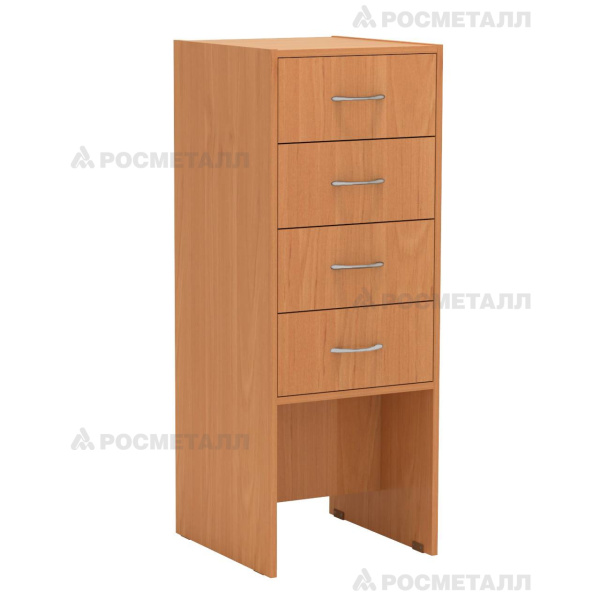 Шкаф для читательских формуляров 430х470х1155, ольха, М340.4Ф