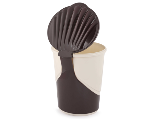 Ведро д/мусора 10л (с педалью)(сл.кость) М7993