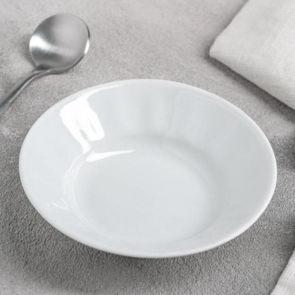 Блюдце фарфоровое «Бельё», 100 мл, d=11 см