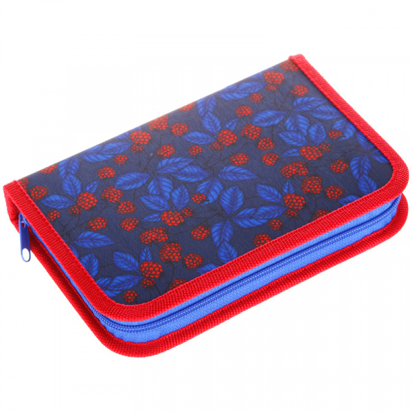 Пенал 1 отделение, 200*130 ArtSpace "Raspberry", доп. секция, ткань