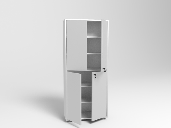 Шкаф медицинский металлический ШМ-04 МСК-648.01. Размеры: 400*800*1750 мм.