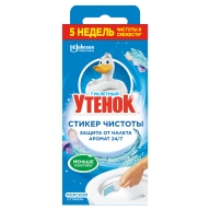 Стикер для очищения унитаза Туалетный утенок "Морской", 3шт., картонная коробка Стикер для очищения унитаза Туалетный утенок "Морской", 3шт., картонная коробка