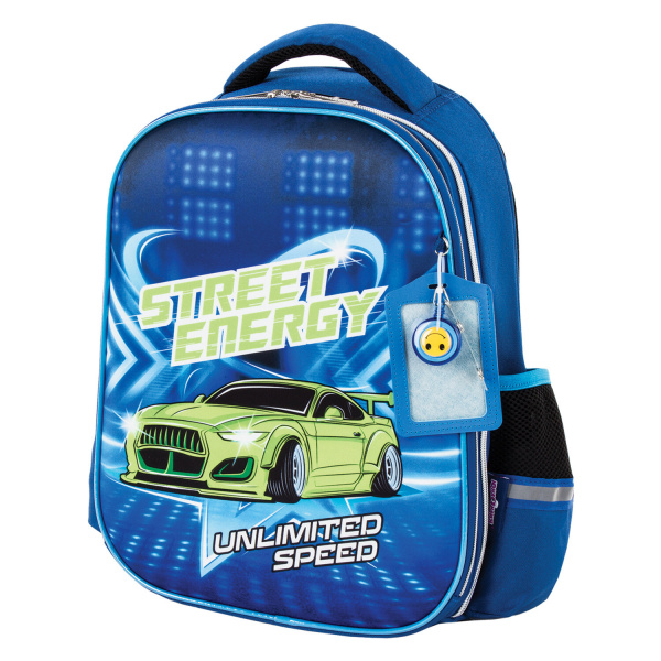 Ранец ЮНЛАНДИЯ LIGHT, 2 отделения, "Street energy", 38х29х16 см, 229914