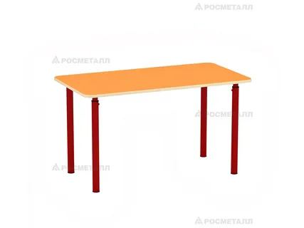 Стол прямоугольный , регулируемый с закругл. угл(зеленый) УЦЕНКА