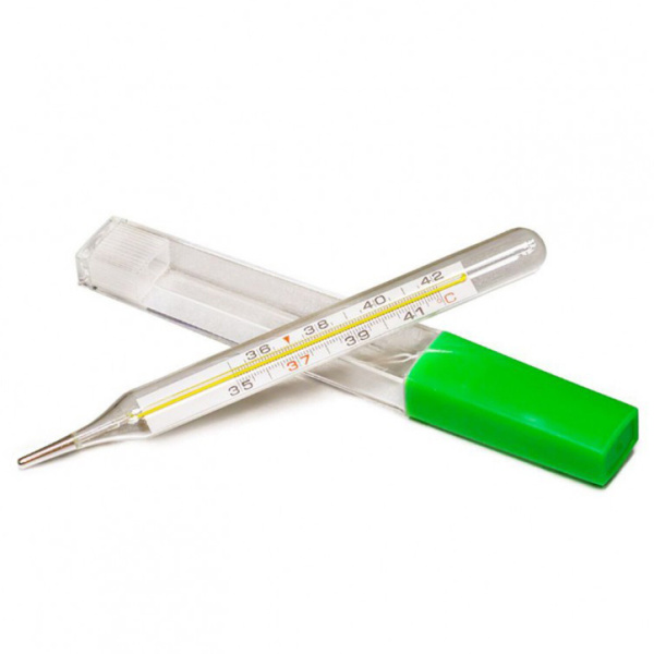 Термометр, 1 шт., медицинский безртутный в пластиковом футляре, ИМПЭКС-МЕД, с поверкой РФ