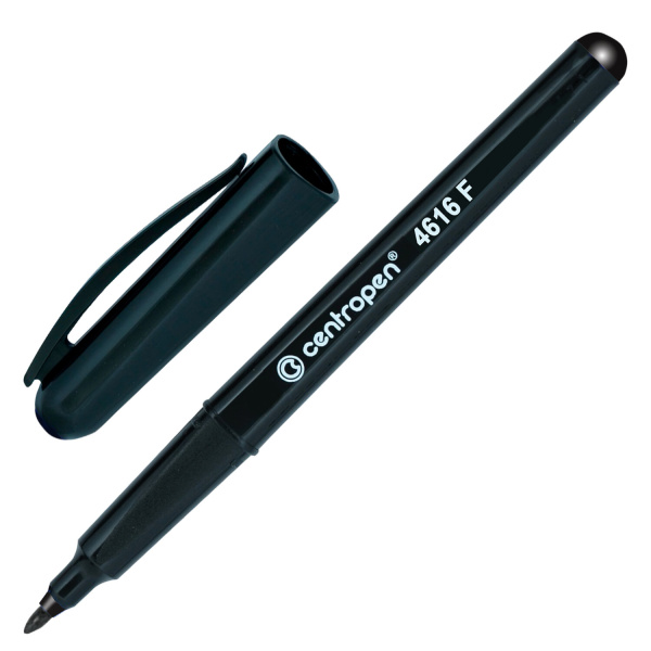 Маркер для CD и DVD CENTROPEN, трехгранный, толщина письма 0,6 мм, черный, 4616/1Ч 