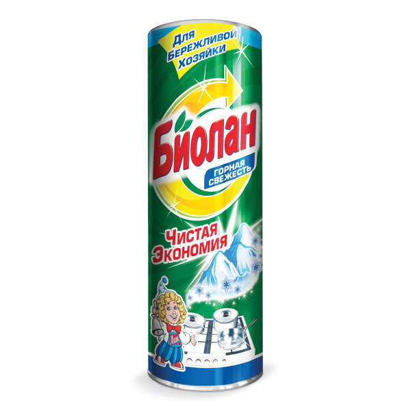 Чистящее средство БИОЛАН 400г, "Горная свежесть", порошок, ш/к 11148 Чистящее средство БИОЛАН 400г, "Горная свежесть", порошок, ш/к 11148