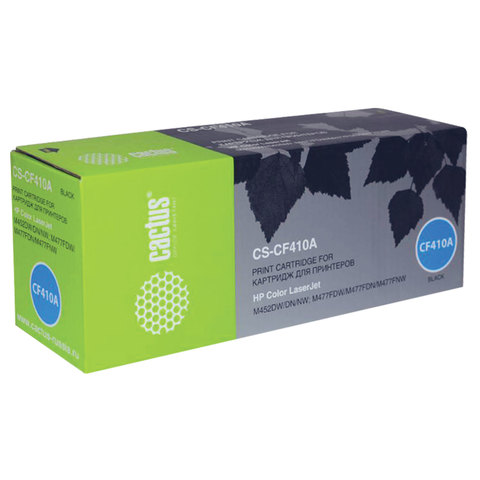 Картридж лазерный CACTUS (CS-CF410A) для HP LaserJet Pro M477fdn/477fdw/M452dn, черный, 2300 стр