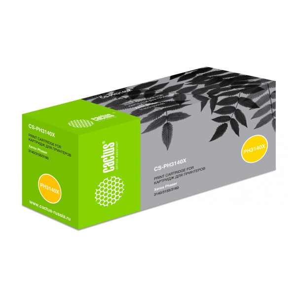Картридж лазерный XEROX (108R00909) Phaser 3140/3155/3160, ресурс 2500 стр., CACTUS совместимый