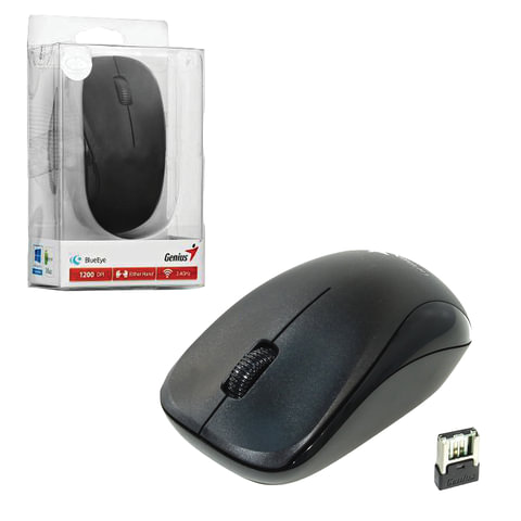 Мышь беспроводная GENIUS NX-7000, 2 кнопки + 1 колесо-кнопка, оптическая, чёрная, 31030109100 Мышь беспроводная GENIUS NX-7000, 2 кнопки + 1 колесо-кнопка, оптическая, чёрная, 31030109100
