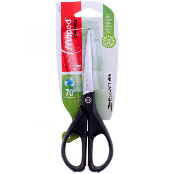 Ножницы Maped "Essentials Green" 17см, европодвес468010 Ножницы Maped "Essentials Green" 17см, европодвес468010