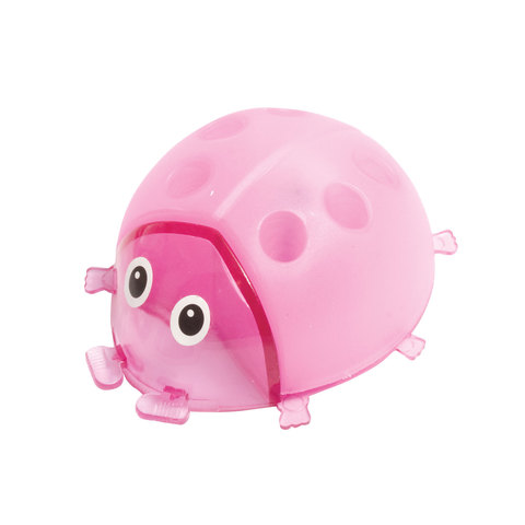 Точилка ПИФАГОР "Божья коровка", с контейнером, ассорти, в упаковке с подвесом, 222497