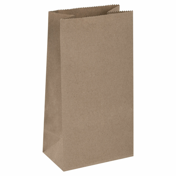 Крафт-пакет бумажный 18х12х29 см, плотность 90 г/м2, LAIMA ECO CRAFT, 609683