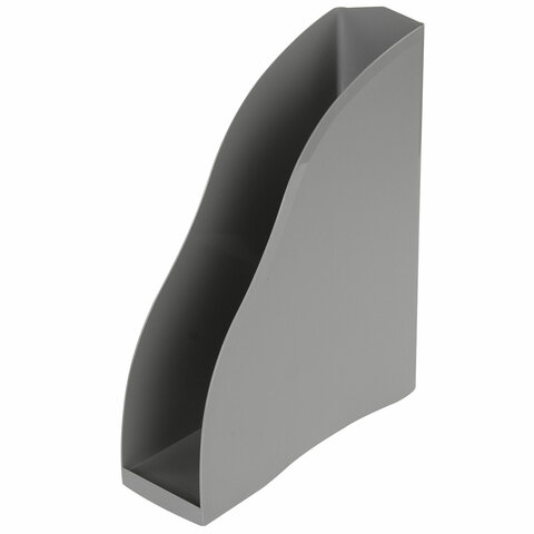 Лоток вертикальный для бумаг BRAUBERG "Cosmo" (260х85х315 мм), серый 