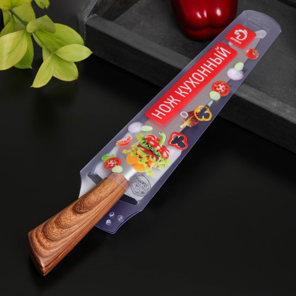 Нож кухонный Доляна Forest, шеф, лезвие 20 см