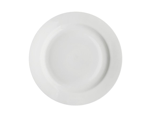 Тарелка мелкая 240мл Гладкий край Белая