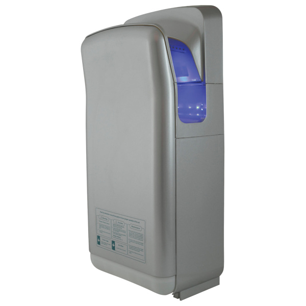 Сушилка для рук KSITEX M-6666С JET, СКОРОСТНАЯ, 1900 Вт (800/1100 Вт), пластик металлик