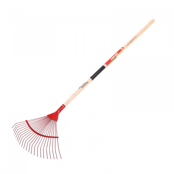 Грабли веерные, пластинчатые, 22 зубца, металлические, без черенка