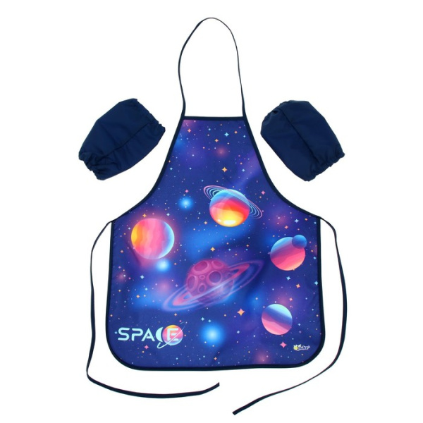 Фартук для труда с нарукавники 570 х 480/190 х 135мм, ФН 61-20, «Яркий космос»