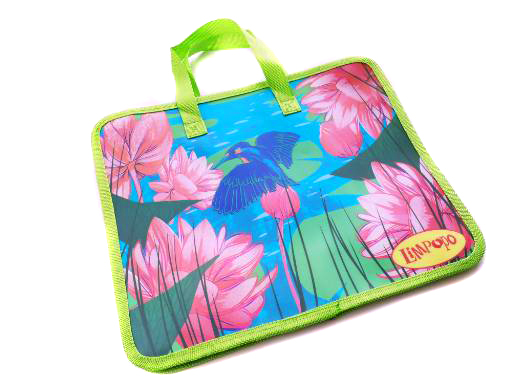 Папка школьная с ручками, А4, ТМ "Лимпопо",  "Полет колибри" арт.LP0150