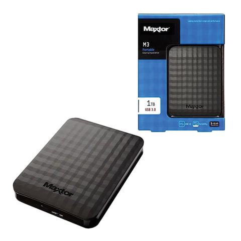 Диск жесткий внешний SEAGATE (Maxtor) Original 1Tb, 2,5", USB 3.0, пластик, черный