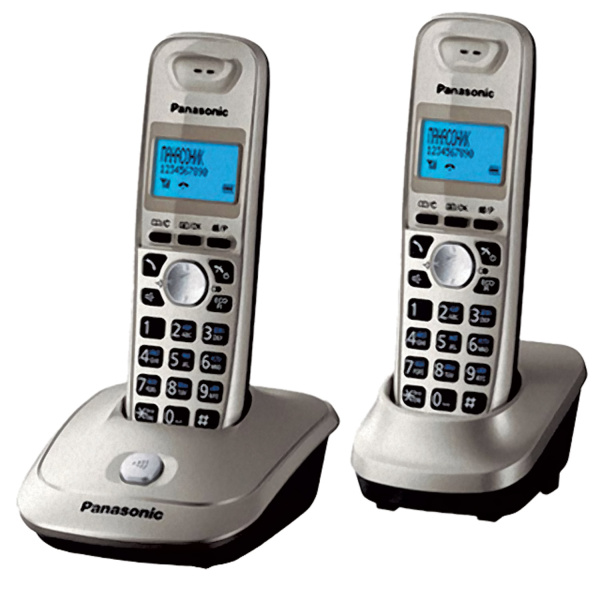 Радиотелефон PANASONIC KX-TG2512RU1, серый металлик