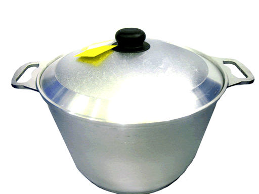 Кастрюля 8л с крышкой литой алюминий без А/П к80 Кастрюля 8л с крышкой литой алюминий без А/П к80