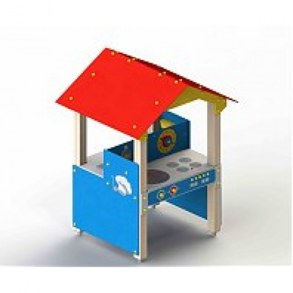 Мастерская-кухня с навесом, от 2 лет, 1380х1250 мм, Н=1870 мм Мастерская-кухня с навесом, от 2 лет, 1380х1250 мм, Н=1870 мм