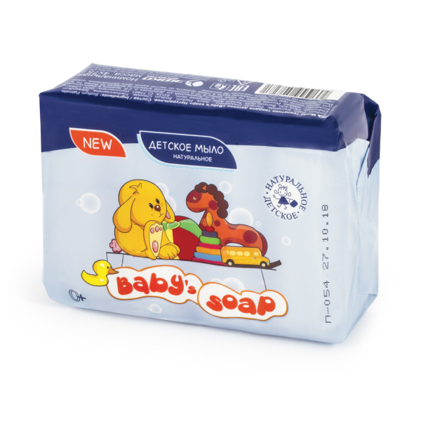 Мыло туалетное ДЕТСКОЕ 300г BABYS SOAP (Бейби соап), 4шт.х75г, "Натуральное", ш/к 8281 Мыло туалетное ДЕТСКОЕ 300г BABYS SOAP (Бейби соап), 4шт.х75г, "Натуральное", ш/к 8281
