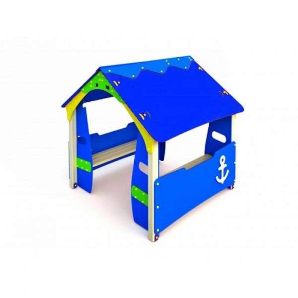 Домик "Теремок", 2-7 лет, влагостойкая фанера, общая высота 2200мм