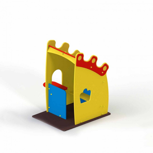 Домик-беседка "Цветочек", от 2 лет, деревянный брус, 1215х1238 мм, Н=1530 мм