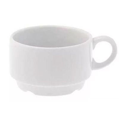 Чашка чайная 170мл Белая Штабелируемая 072912