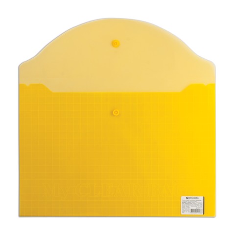 CD04381 Папка-конверт с кнопкой А4, ассорти, "MY CLEAR BAG" Арт.W-209 (Кон125)