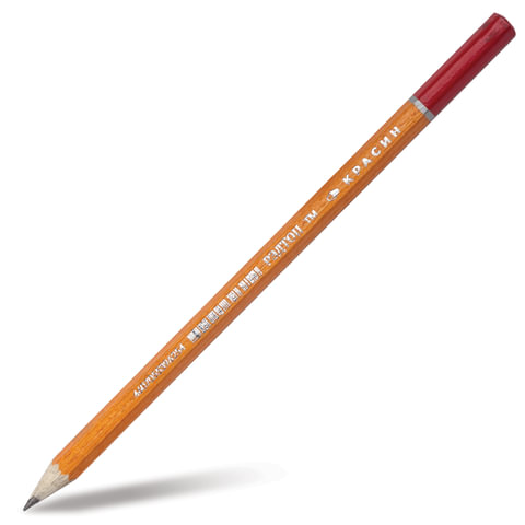 Карандаш ч/гр КРАСИН "РедТоп", НВ, тонир. корпус, без резинки, заточенный, 176 мм,ш/к 6254