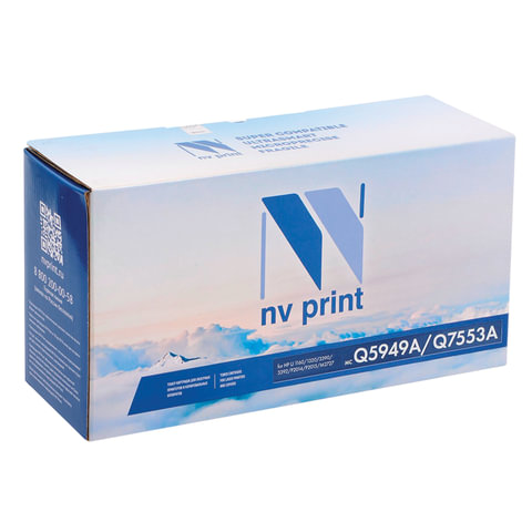 Картридж лазерный NV PRINT (NV-Q5949A/Q7553A) для HP LJ 1160/1320/3390/2014/2015, ресурс 3000 стр